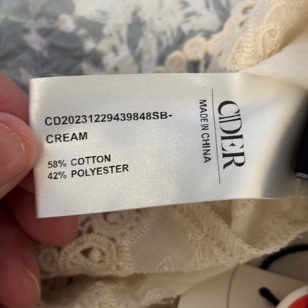 Cider White Sleeveless Peplum Crop Top - Picture 3 of 8